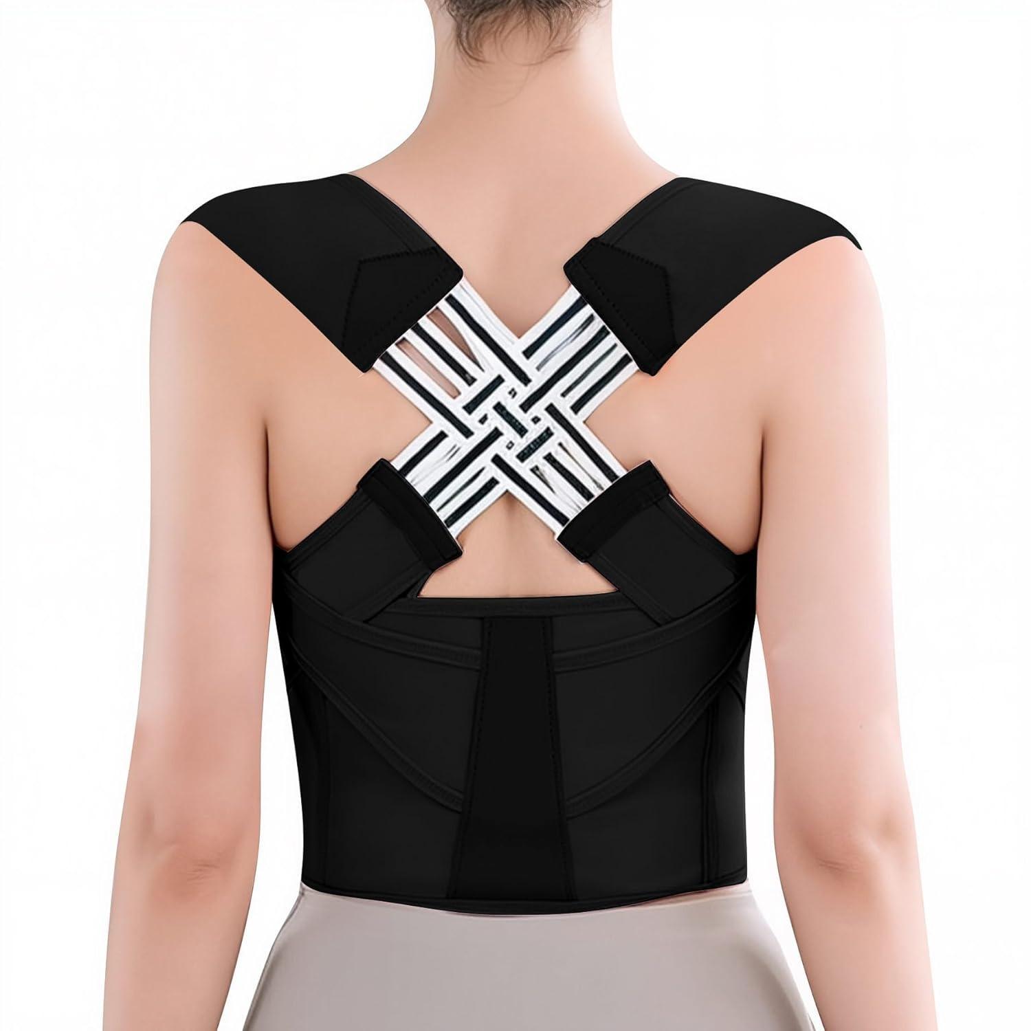 

Корректор осанки ортопедические ремни для спины для мужчин и женщин полностью регулируемый ортез для позвоночника удобный эффективный корсет для верхней части спины XXL