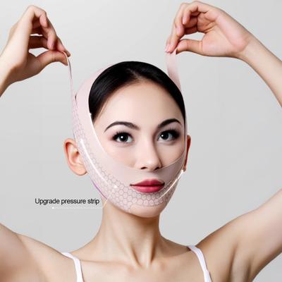 Maschera Lifting V Line Cinturino Mentoniero per Donne Cinturino Snellente Viso Maschera V Line Riutilizzabile Previene il Cedimento Esercitatore per Mento