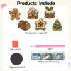 DIY Diamond Painting Fridge Magnet 6pcs Acrylic Pearl Rhinestone Holiday Resin Drill Sticker Kit