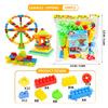 Plastic Childrens Diy Building Blocks Assembly Interlocking Early Education