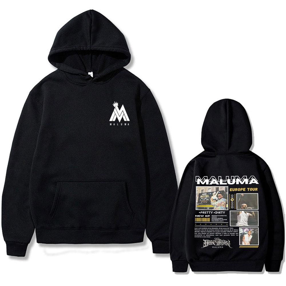 Rapper Maluma Europe Tour Hoodie Men'S Fashion Oversized Hooded Sweatshirts Men Women Casual Hip Hop Pullovers Streetwear