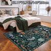 1pc Crystal Velvet Home Decor Green Jungle Animal Pattern Versatile Decorative Style, Living Room Mat, Sofa Mat, Door Mat,