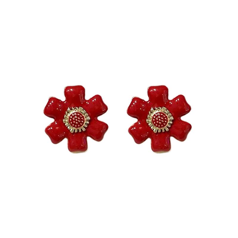 Geometric Cube 3D Fantasy Crystal Gradient Colored Candy Stud Earrings for Women Personality Jewelry Girl Friend Gift