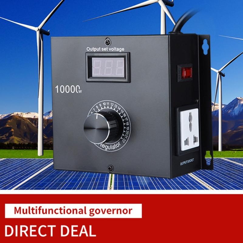 10000W Variable Voltage Controller Highly Power Compacts Dimming Speed Regulator for Electric tool, Kettles or Stove