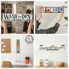 Retro Laundry Room Sign Distressed Metal Wall Art Sign Rectangular Decorative Sign for Home Game Room Decor
