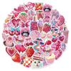 10/30/50pcs Pink INS Style Aesthetic Cartoon Stickers Kawaii Girl Kid Decoration Decals DIY Notebook Phone Suitcase Cute Sticker