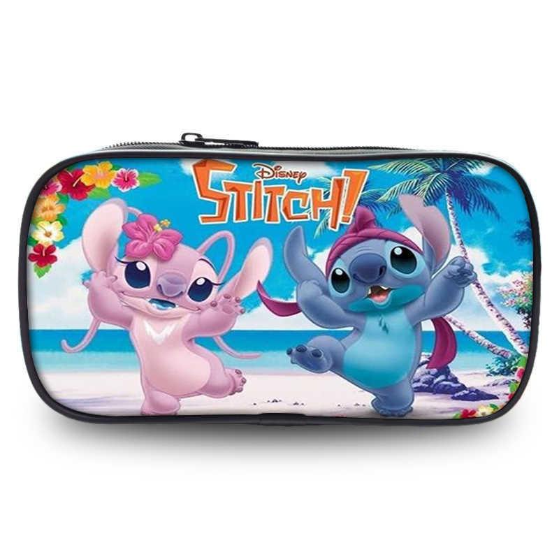 Adorable Stitch Student Single Layer Pencil Case Cute Cartoon Stationery Storage Bag