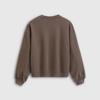 GAP Women's Flocked Logo Loose Long-Sleeve Sweatshirt