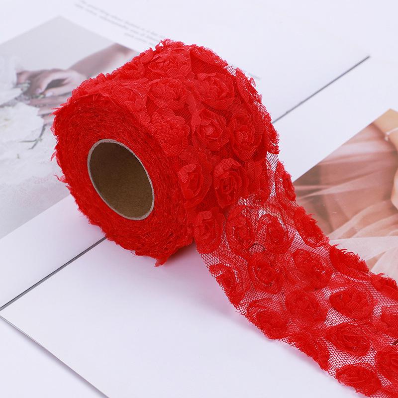 

Вышивка Аксессуары для вечеринок Платье Украшение лепестками роз Сетчатые шторы DIY Украшения для подарочных пакетов