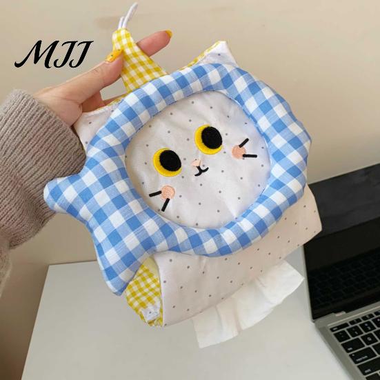 Dorm Room Storage Organizer Hanging Tissue Box Holder, Foldable Fabric Napkin Dispenser, Household Solution Durable Portable Organizer, for