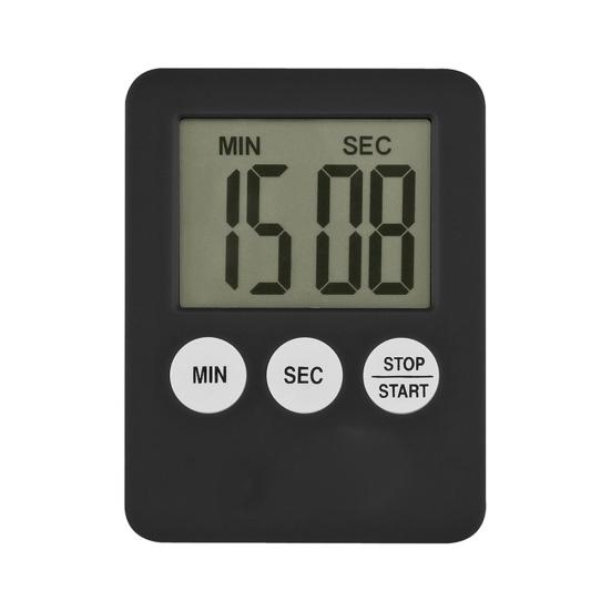 

Thin Cooking Digital Timer Kitchen Time Countdown Alarm Clock Baking Pizza Tool чёрный