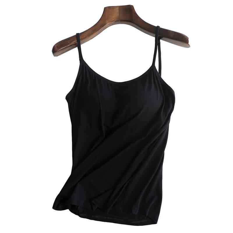 Lady Comfortable Without Rims With Chest Pad Sports Home Camisole