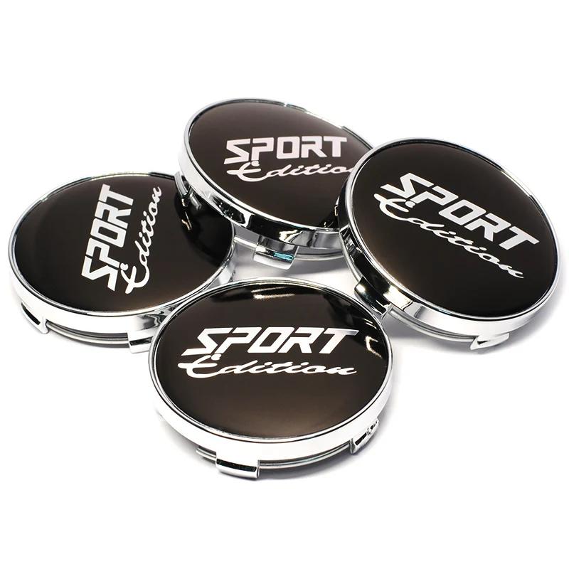 4ks 56+60mm Univerzální Sportovní Odznak Krytka Středu Kola Auta Kryt Ráfku Znak Nálepky Auto Styling Doplňky