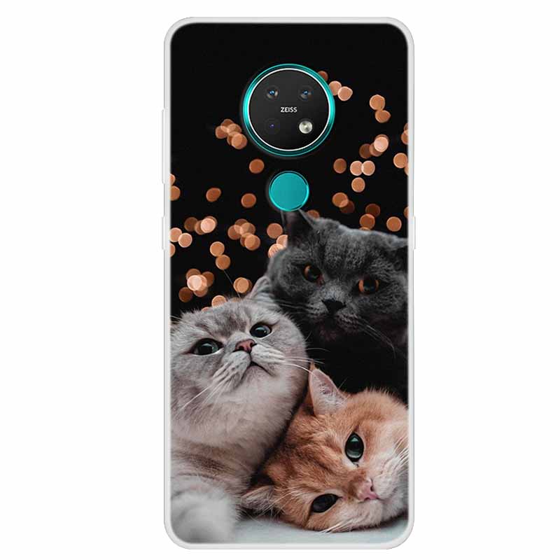 Per Custodia Nokia 7.2 Nokia 6.2 Lusso Silicone TPU Morbida Cover Posteriore Custodia Telefono Per Nokia 7.2 Funda TA-1193 TA-1178 Cartone Animato Coque