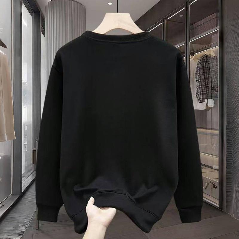 Cross-Border American Style Men's Autumn/Winter Hoodie - Round Neck, Long Sleeve, Trendy Brand Jacket for Couples