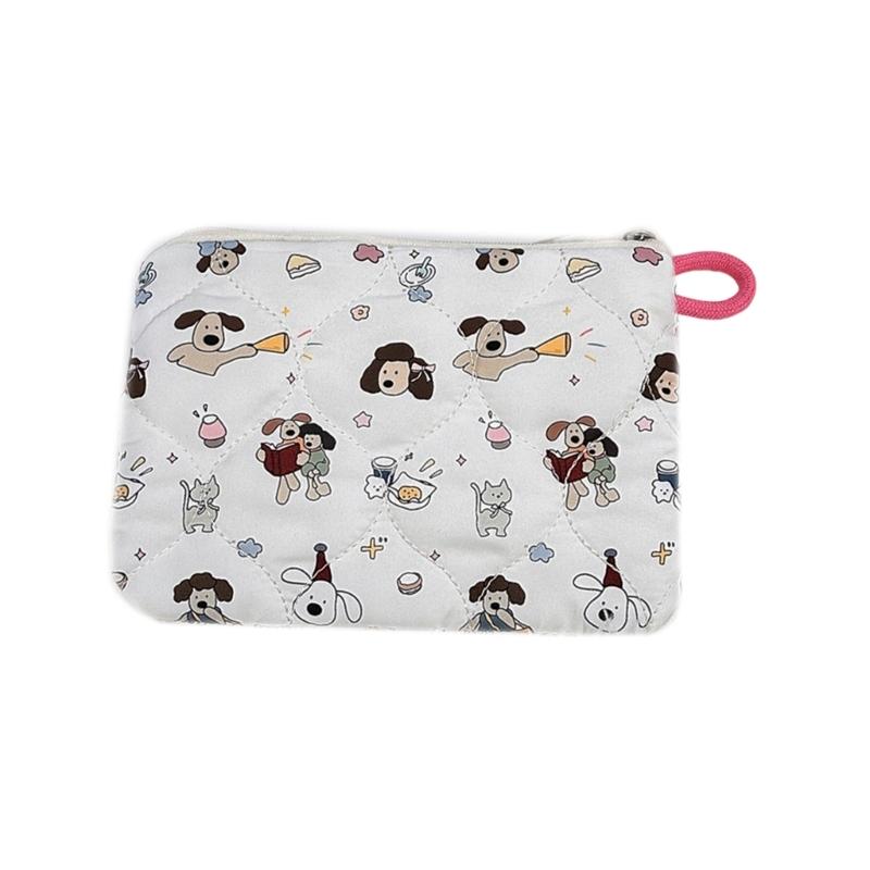 Cartoon Makeup Bag Aesthetic Cosmetic Bag Quilted Toiletry Bag Change Purse Small Zippers Bag Wash Bag Toiletry Bag