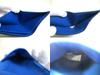 Authentic BOTTEGA VENETA Intrecciato Black Blue Leather Bifold Bill Wallet #a351  Refurbished
