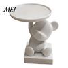 Cute Animal Ring Holder 3D Printed Polar Bear Storage Tray, & Jewelry Dish, Home Desk Display Tray Minimalist Organizer for Keys Coins Trinkets,