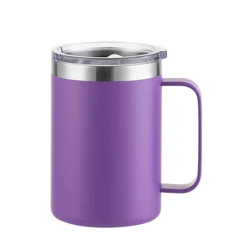 New Double Wall Stainless Steel Coffee Mug 12oz 16oz Tea Cup 350ml 450ml Insulated Thermos Vacuum Mugs Handle