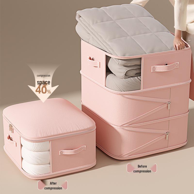 Large Capacity Transparent Vacuum Storage Bag for Down Jackets and Quilts