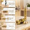 6x14mm Expansion Screws, Flat-Fit Countersunk Head for Cabinet Hinge Repair, Heavy-Duty Steel Wall Wood Expansion Screws, Strong Grip Thread Repair