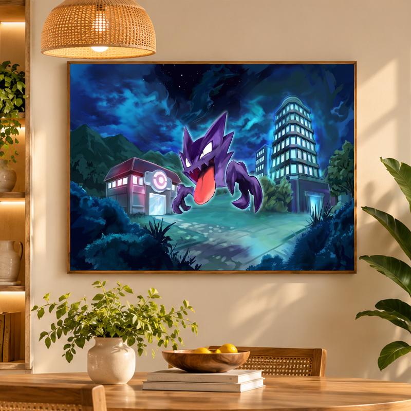 5D Diamond Painting Gengar DIY Full Drill Diamond Art Kit Home Decoration