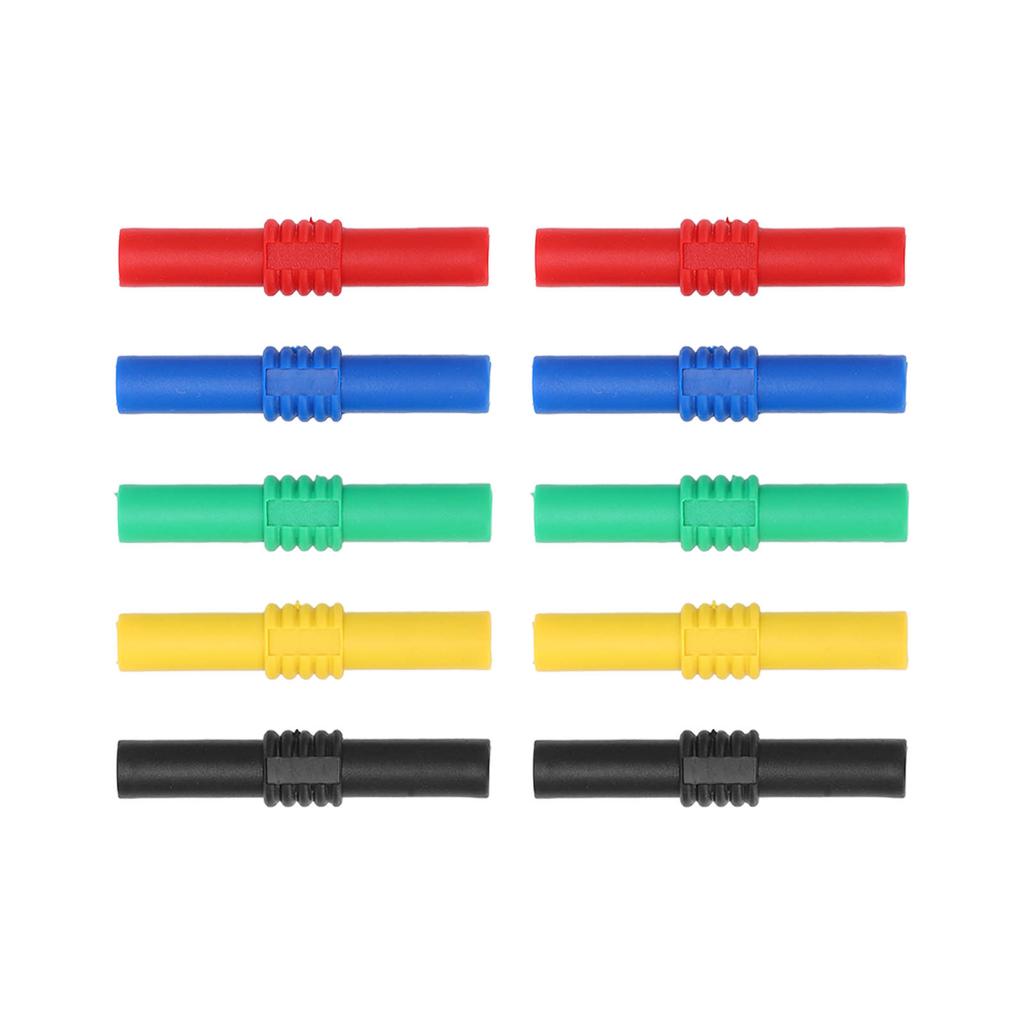 4mm Insulated Banana Coupler Female To Female 5 Colors Banana Plug Socket Adapter for Inverters Industrial Equipment