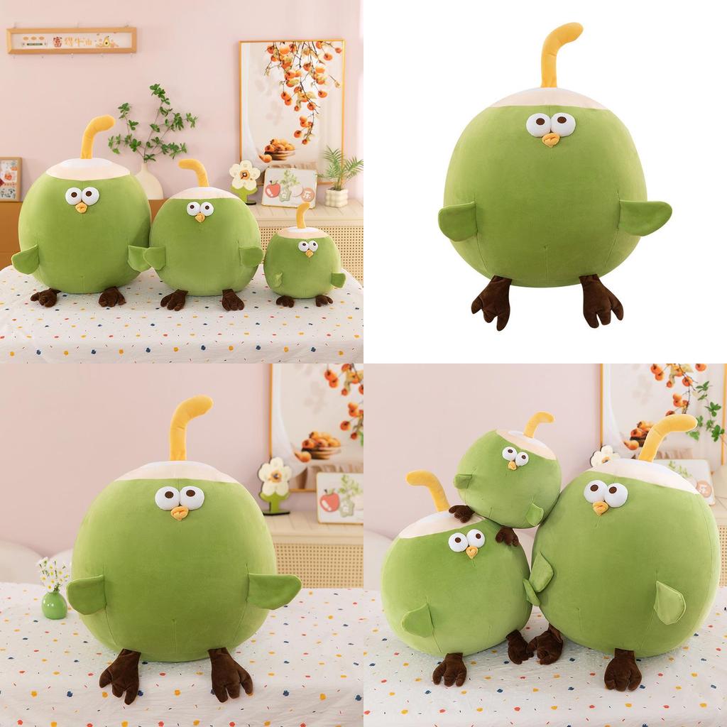 Kreatives Frucht Kokosnuss Huhn Plüschtier Tierdeko für Kinder und Sammler