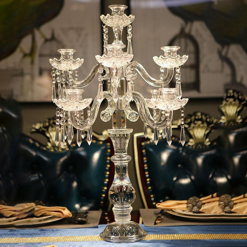 Luxury Crystal Candlestick, Large Elegant Candle Holder, Wedding Centerpieces, Decoration, Aesthetic Decor, Nordic Living Room