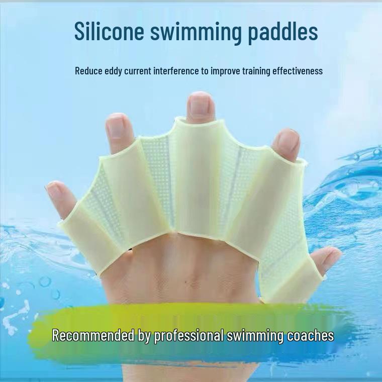 Silicone Hand Paddles for Swimming - Suitable for Children, Teens, and Adults
