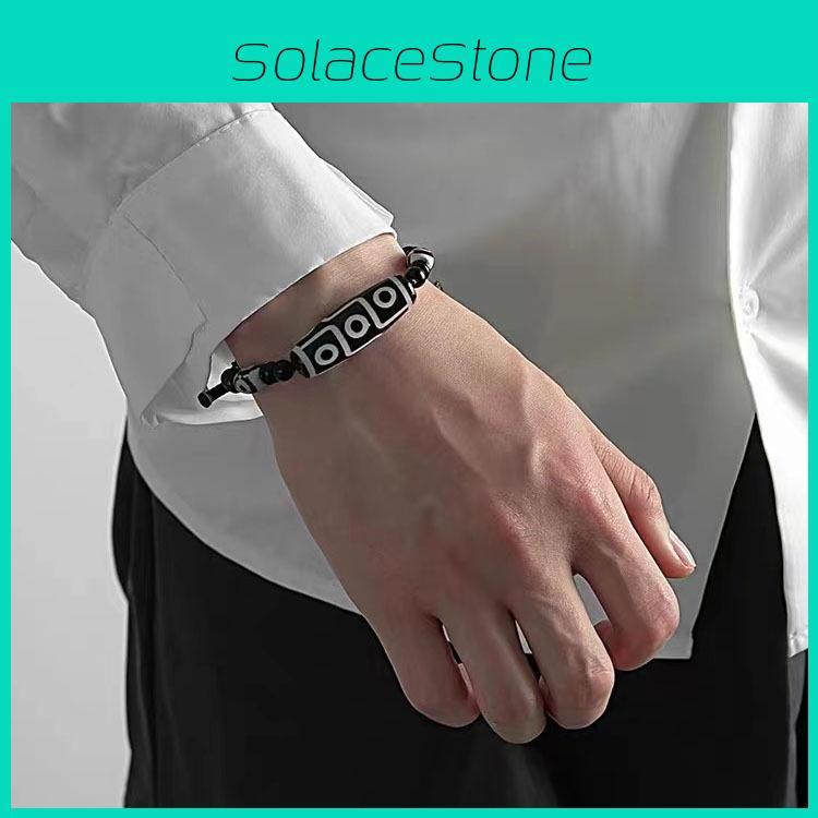 Ceramic Style National Dzi Bead Bracelet Unisex Jewelry For Summer 2024