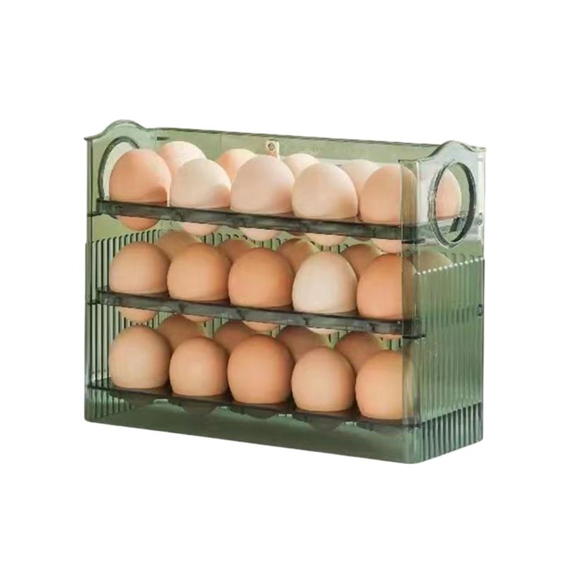 Refrigerator Organizer Egg Storage Box Food Containers Egg Fresh-keeping Case Holder Tray Dispenser Kitchen Storage Boxes