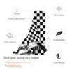 Chess Board Black and White Grid Checkered Beach Towel Soft Microfiber Quick Dry Absorbent Quick Towels For Pool