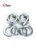 Galvanized Hex Nuts, Flat Washers, Spring Washers in M2-M48, Blue and White Zinc Coated