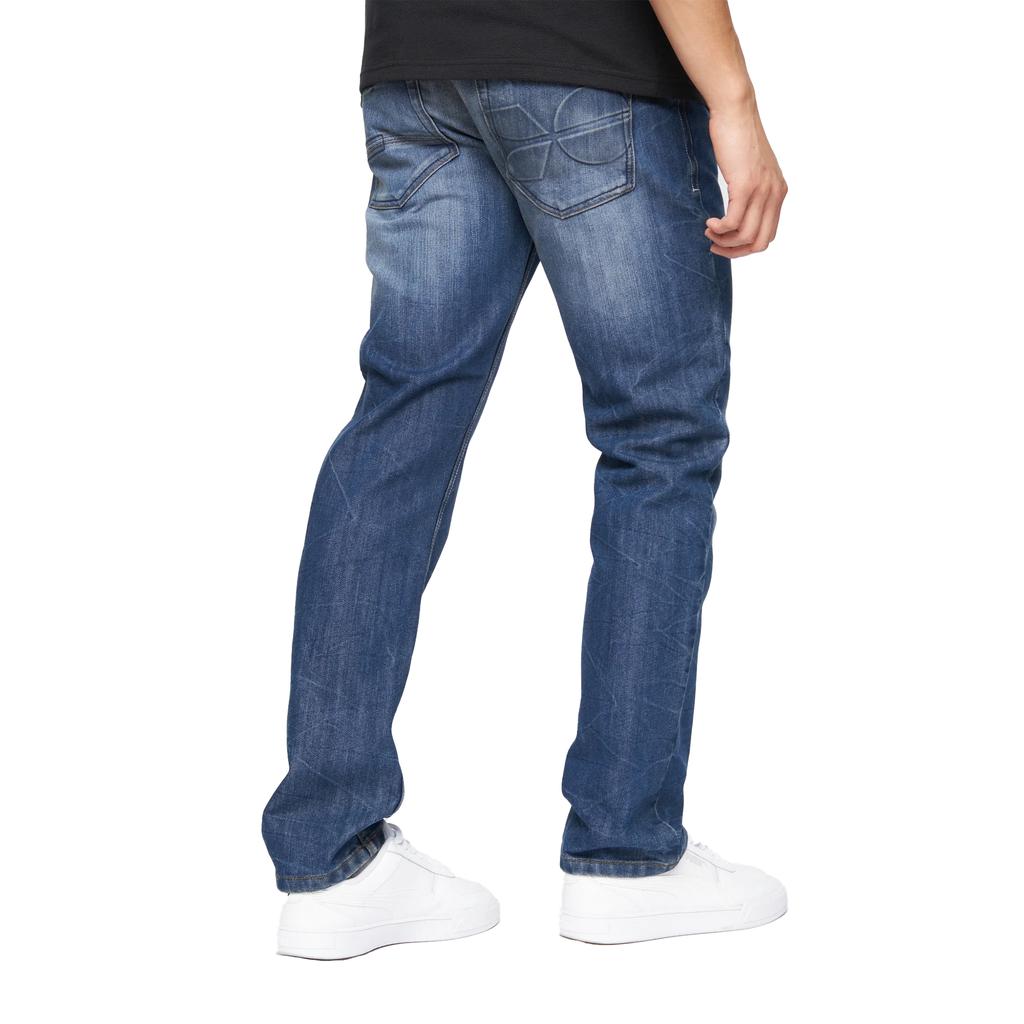 Crosshatch Vaqueros en relieve New Techno Denim para hombre