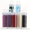 5Pcs Transparent Cylindrical Plastic Bottle Loose Beads Storage Capacity 10g for DIY Beads Storage.