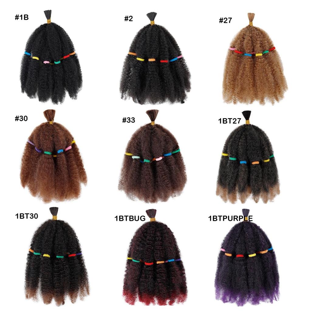 Afro Kinkys Hromadné Prodlužování Vlasů Kinky Kudrnaté Syntetické Vlasy na Copánky Oprava Vlasů Háčkování Dreads Loc Twist Copánky