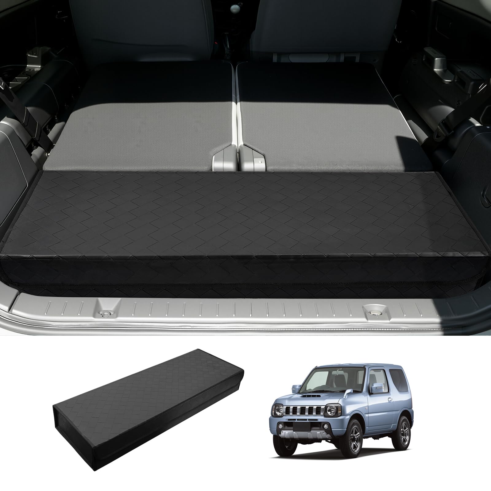 

Trunk Storage Box for Suzuki Jimny JB23 and Jimny Sierra JB43 Foldable Car Luggage Compartment Rear Storage Large with for Car Interior Parts - Box, чёрный