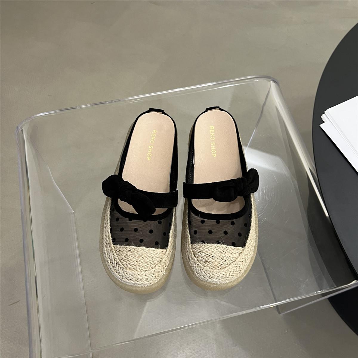 

Fairy wind half slippers female 2025 summer new outer wear pregnant women fisherman lazy shoes soft sole comfortable bag head sandals 40