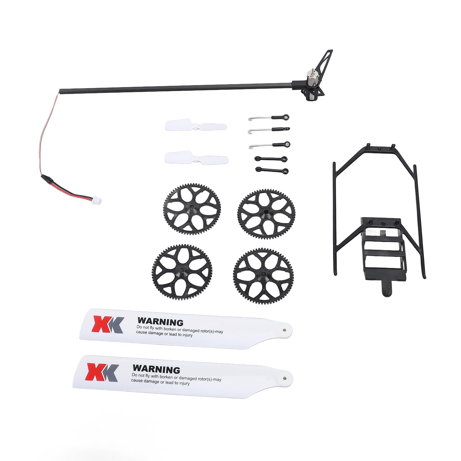 

RC Helicopter Parts Accessories for Improved Control Performance Compatible Helicopter Parts Kit for WLtoys XK K110S Landing Gear