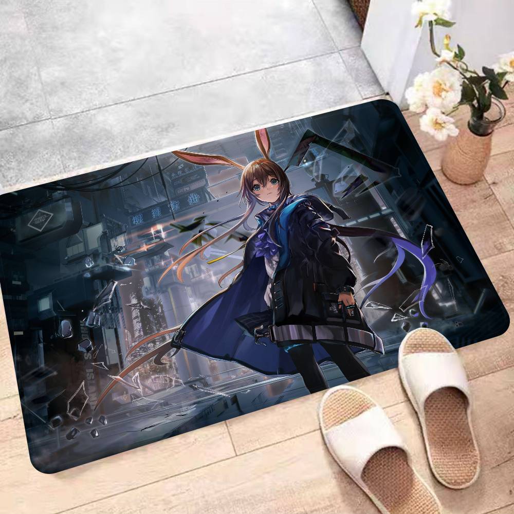 Video Game A-Arknights Room Mats Cheaper Anti-slip Modern Living Room Balcony Printed Household Carpets