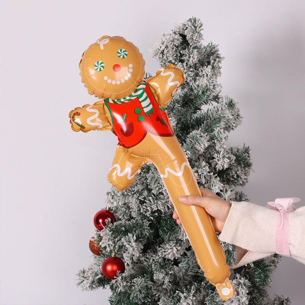 Gift Inflatable Toys Christmas Decor Santa Claus Xmas Ornament Snowman Elk Deer Helium Foil Balloon