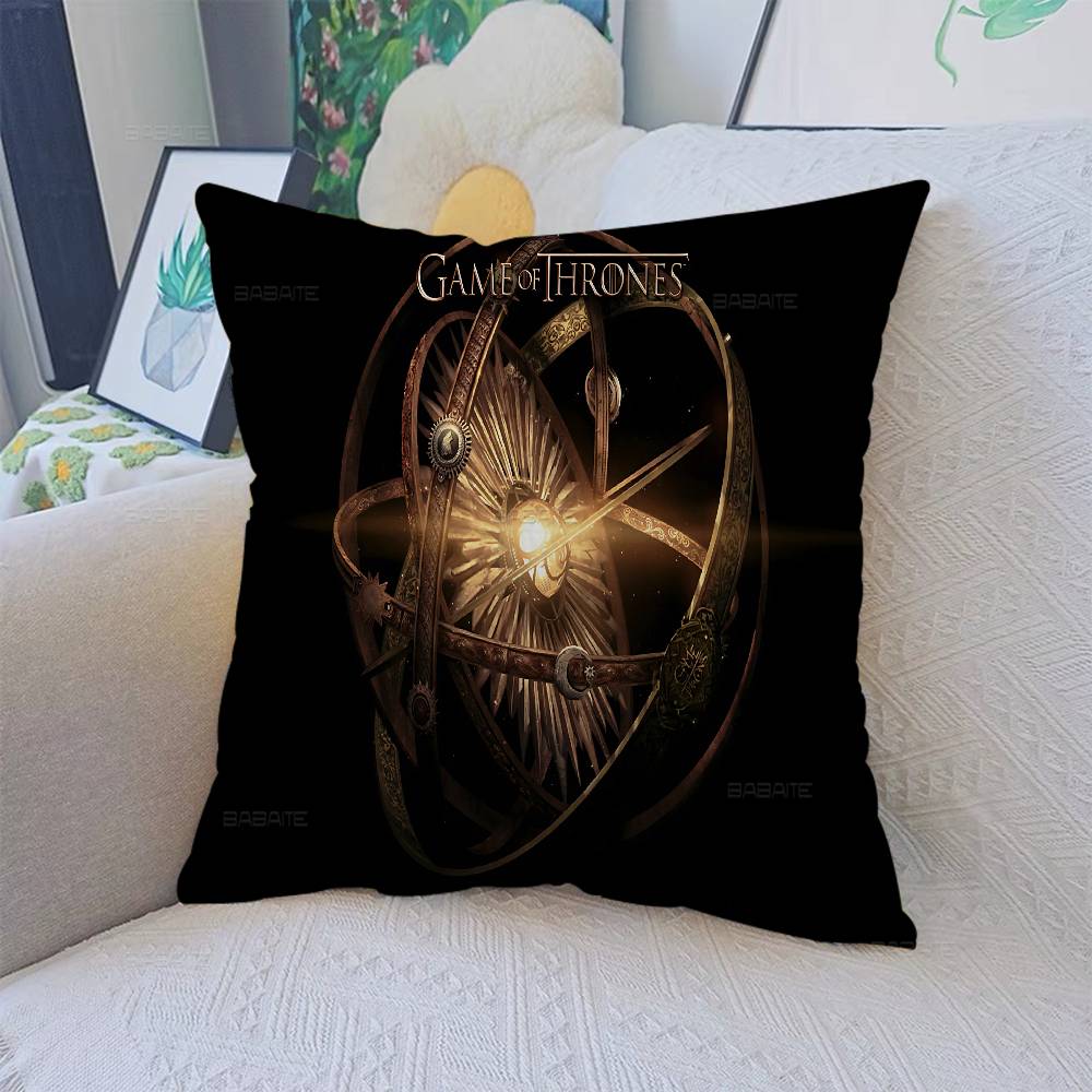 Funda de Almohada para Cojín Película G-Juego de Tronos Funda de Almohada Sala de Estar Sofá Decoración del Hogar Personalizada