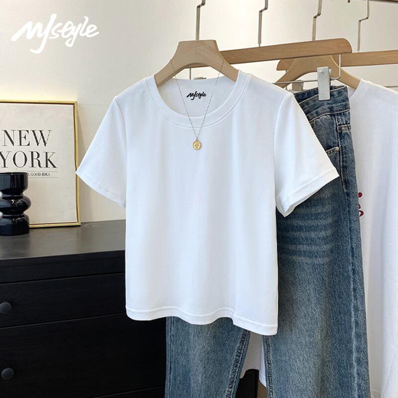 

MJ STYLE Women s Cropped Cotton T-Shirt 2XL