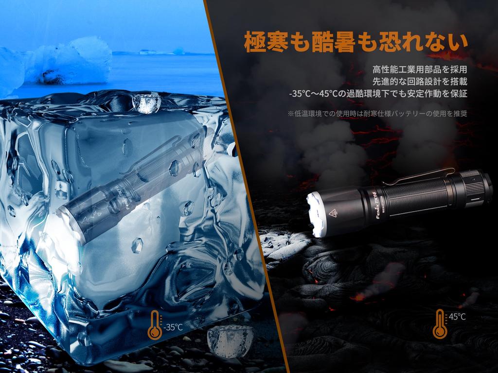 Fenix TK16 Rechargeable LED 3100 Portable IP68 Battery 380M Beam Disaster High Ultra Tactical Light for Outdoor 5000mAh Battery V2.0-R Flashlight,