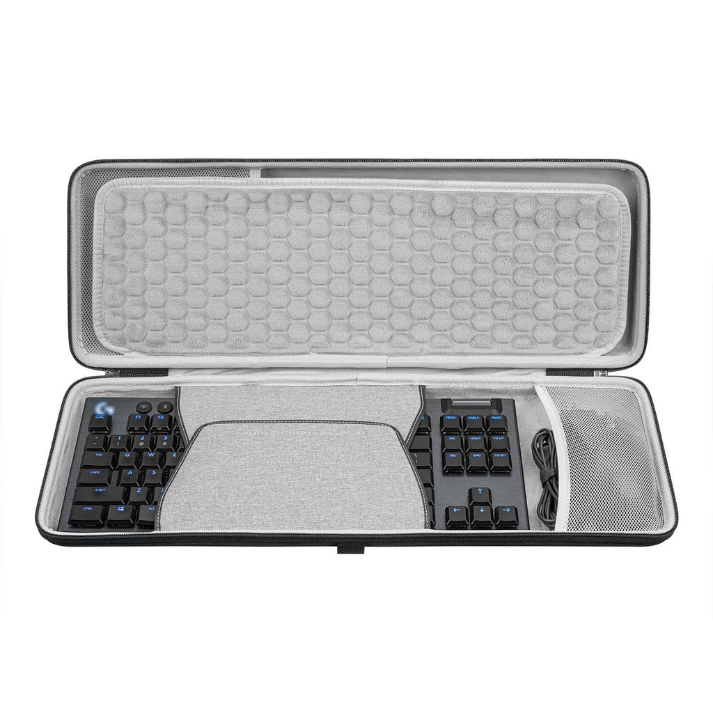 Geekria Keyboard + Mouse Combo, 87-Key Compatible with Logitech G915 TKL + G502 Mouse, Wireless Gaming Keyboard, Tenkeyless, with Storage Case