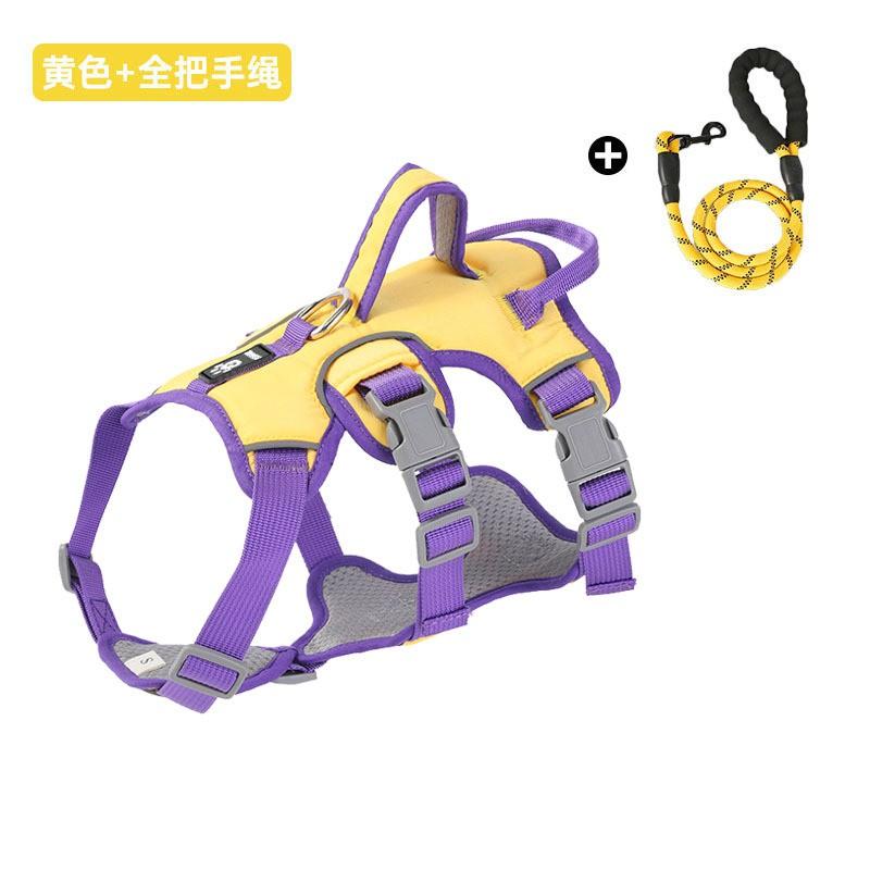Adjustable Dog Harness Vest With Reflective Strip Medium To Large Breeds No Escape Design Oxford Fabric