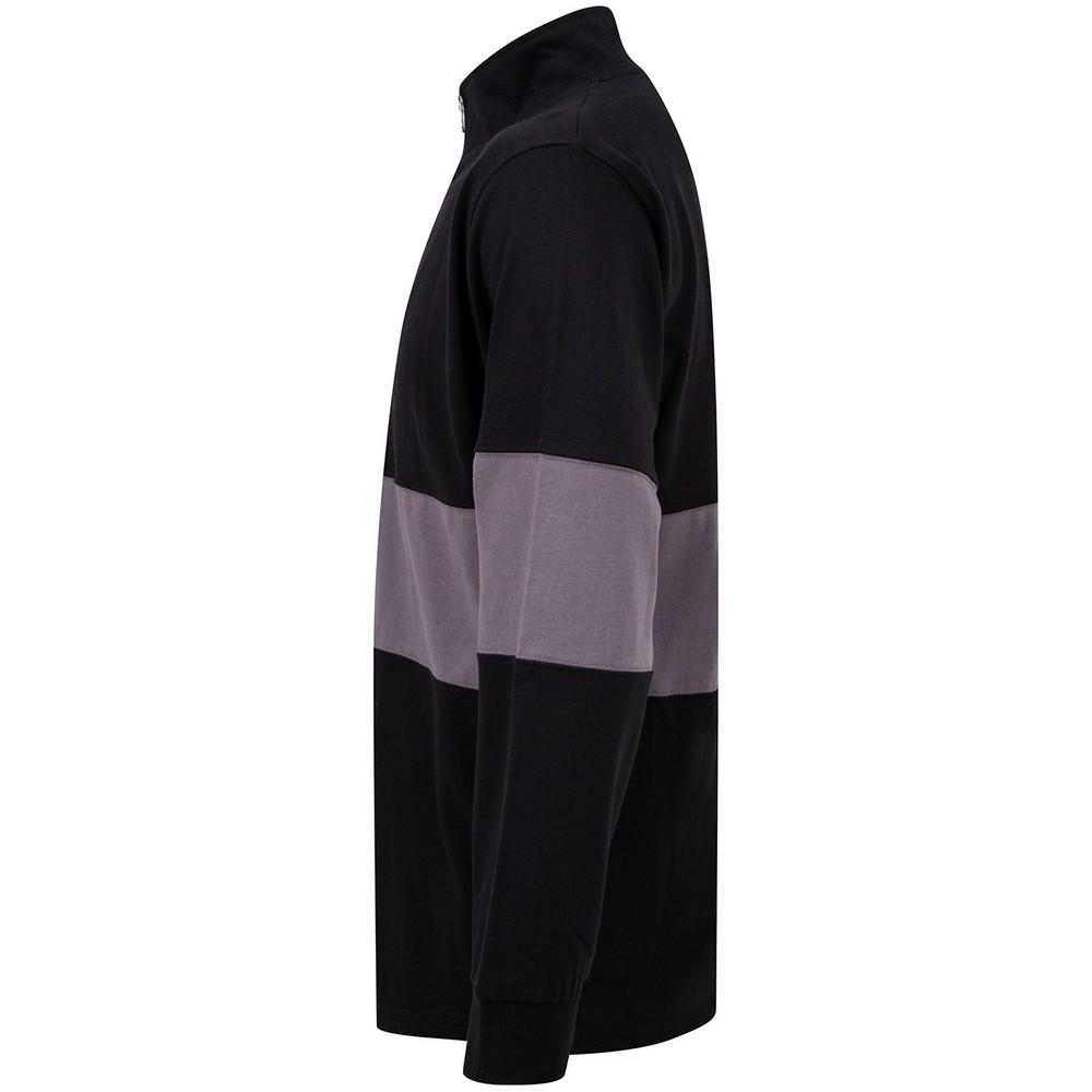 Front Row Unisex Adult Panelled Quarter Zip Jumper