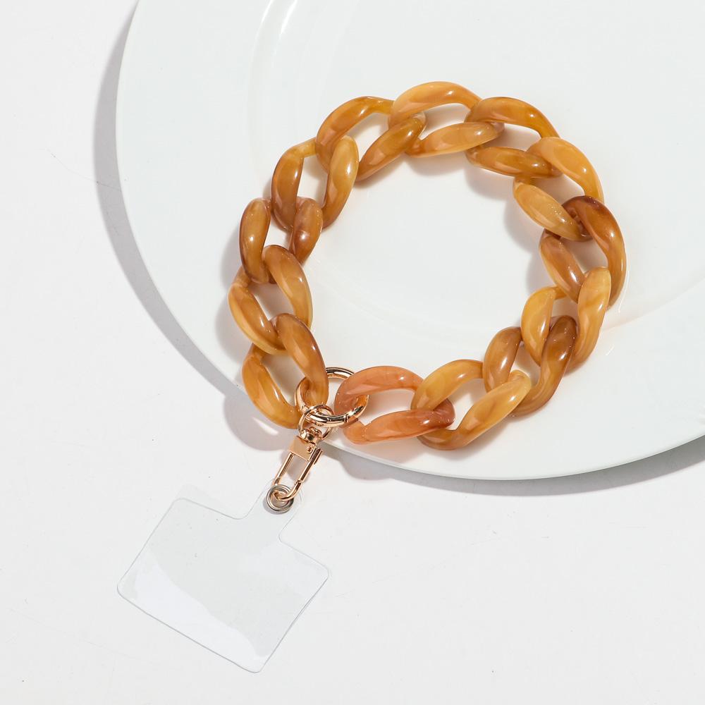 Trendy Chunky Link Acrylic Phone Chains for Women Colorful Mobile Phone Chain Strap Lanyard Jewelry Anti-Lost Accessories Gifts
