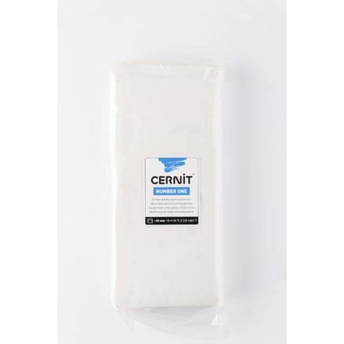 Pâte Cernit n°1 - 500 g - Blanc opaque (027) - Cernit